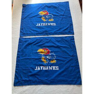 Kansas Jayhawks Pillowcases Set Of 2 College Team Spirit Bedding